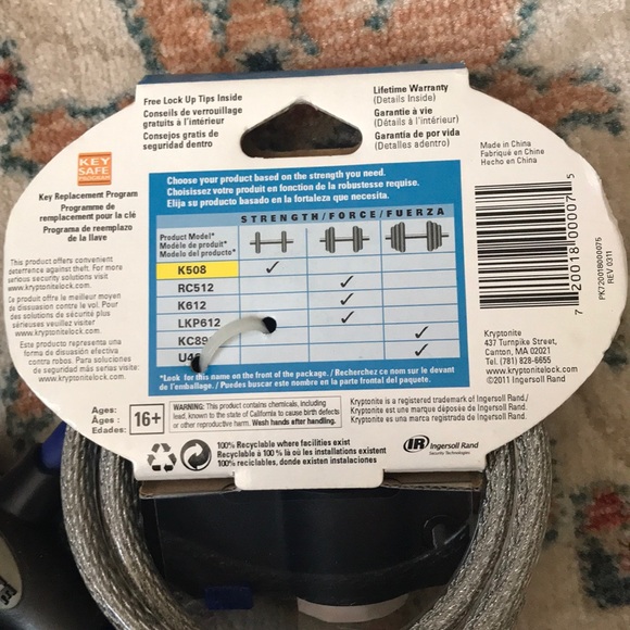 Bike Lock/ Key Cable - Picture 5 of 5